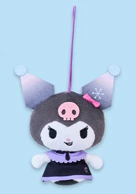Snow Miku x Kuromi Mochipico Mascot C: Kuromi (Smile) 8 cm